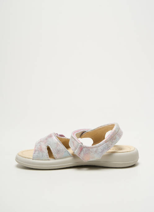 Sandales/Nu pieds argent NATURINO pour fille