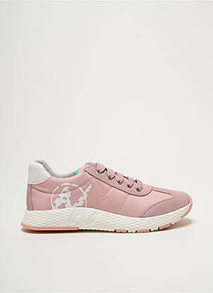 Baskets fermeture lacets bout rond rose NATURINO fille