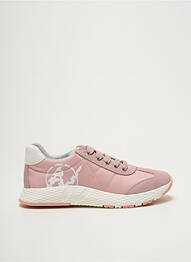 Baskets fermeture lacets bout rond rose NATURINO fille