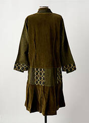Manteau long vert ZELTI pour femme seconde vue