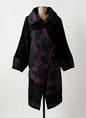 Manteau long violet ZELTI pour femme seconde vue