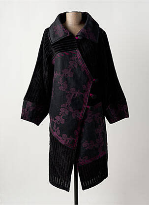 Manteau long violet ZELTI pour femme