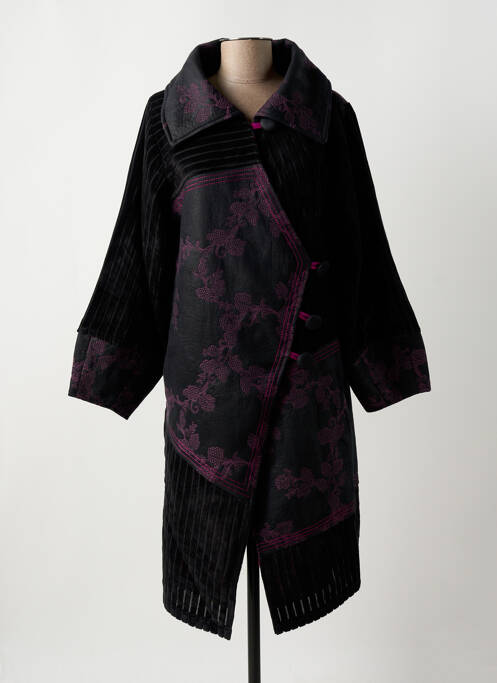 Manteau long violet ZELTI pour femme