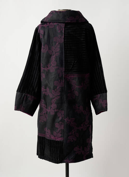 Manteau long violet ZELTI pour femme