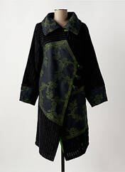 Manteau long vert ZELTI pour femme seconde vue
