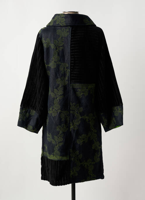 Manteau long vert ZELTI pour femme