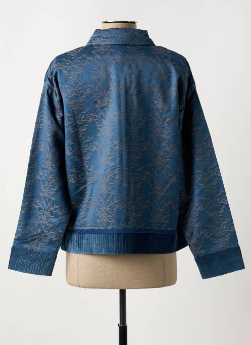 Veste casual bleu NID D'ABEILLE pour femme