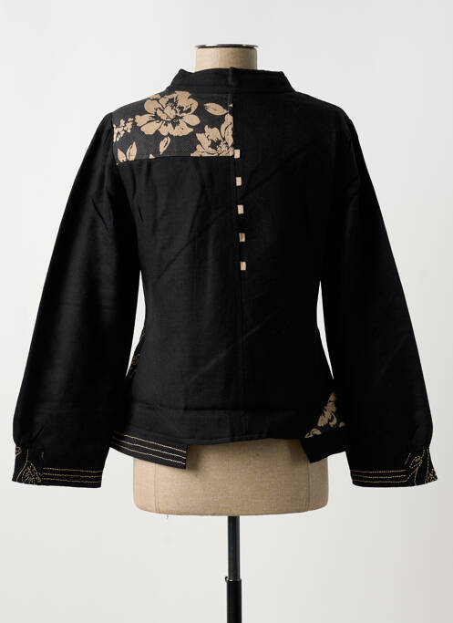 Veste casual noir NID D'ABEILLE pour femme