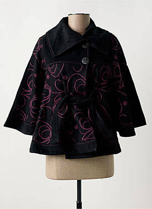 Veste casual noir NID D'ABEILLE pour femme