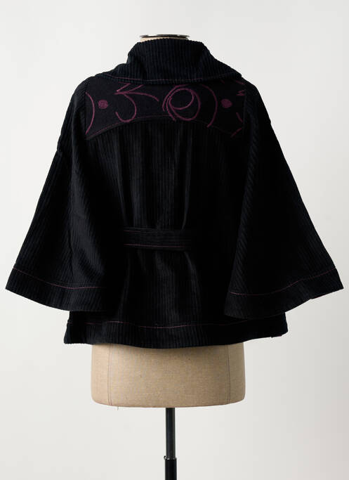 Veste casual noir NID D'ABEILLE pour femme