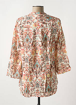 Blouse imprimé fantaisie manches 3/4 beige EMA BLUE'S femme