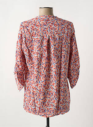Blouse imprimé fantaisie manches 3/4 rouge EMA BLUE'S femme