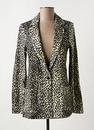 Blazer manches longues beige MAJESTIC FILATURES femme