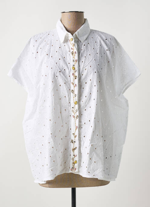 Chemisier blanc ANGE pour femme