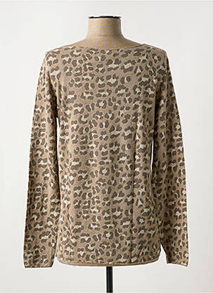 Pull coupe cintrée manches longues beige STUDIO PARISIEN femme