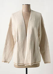 Gilet manches longues beige ANGE pour femme seconde vue