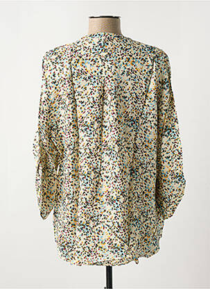 Blouse imprimé fantaisie manches 3/4 beige EMA BLUE'S femme