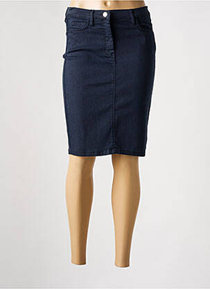 Jupe mi-longue stretch bleu MARELLA femme