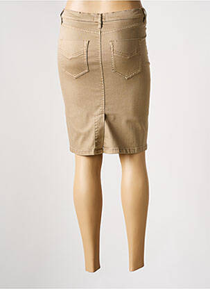 Jupe mi-longue stretch marron MARELLA femme
