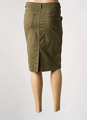 Jupe mi-longue stretch vert GERARD DAREL femme