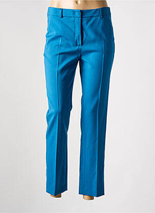 Pantalon slim tissage popeline taille normale bleu MAX MARA femme