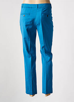 Pantalon slim tissage popeline taille normale bleu MAX MARA femme