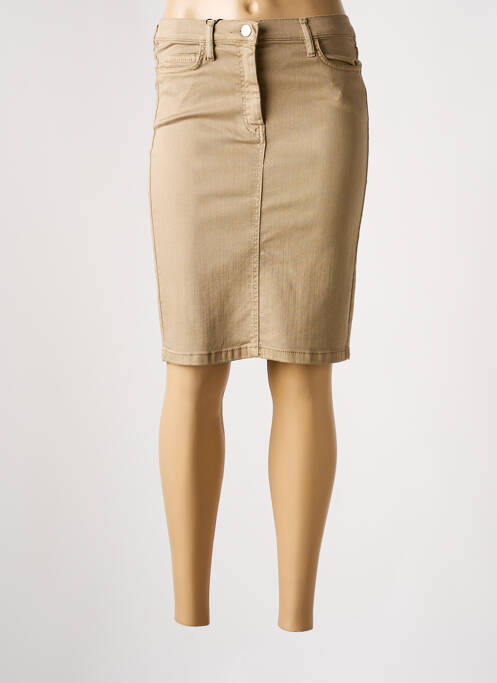 Jupe mi-longue marron MARELLA pour femme