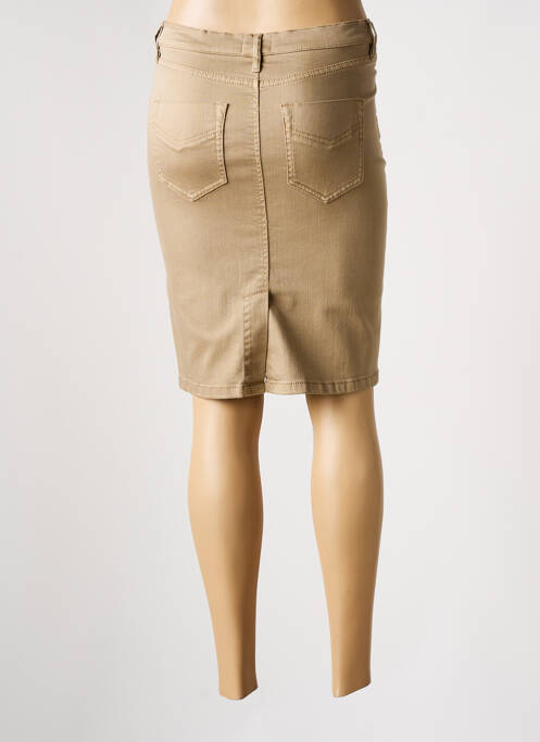 Jupe mi-longue marron MARELLA pour femme
