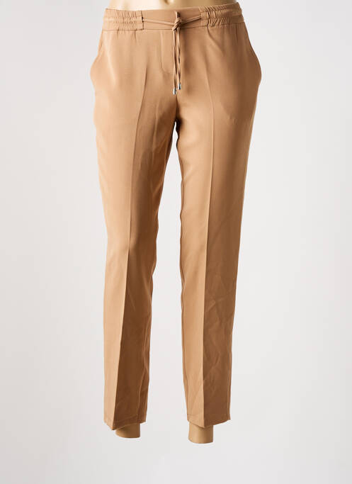 Pantalon slim marron COTTONADE pour femme