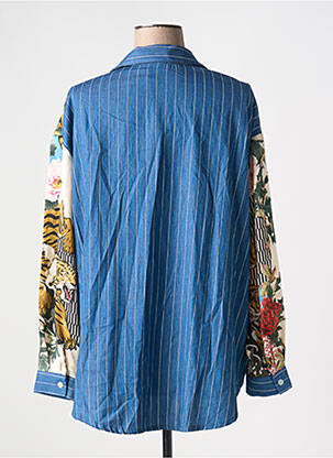 Chemisier imprimé fleurs manches longues bleu SCARLET ROOS femme