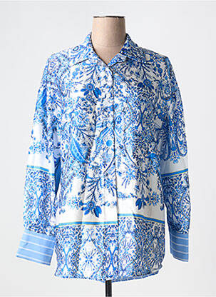 Chemisier coupe fluide manches longues bleu SCARLET ROOS femme