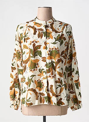 Chemisier imprimé fleurs manches longues vert SCARLET ROOS femme