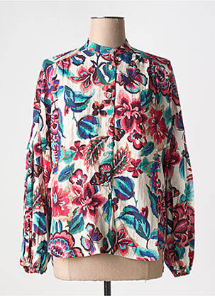 Chemisier imprimé fleurs manches longues rouge SCARLET ROOS femme