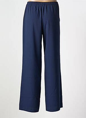 Pantalon large tissage crêpe taille normale bleu EMA BLUE'S femme