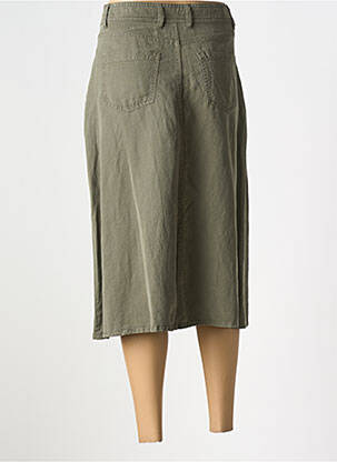 Jupe mi-longue taille à pinces vert GERARD DAREL femme