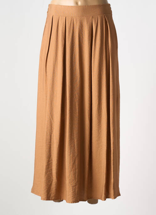 Jupe mi-longue marron MAMOUCHKA pour femme