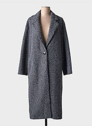 Manteau long coupe droite sans capuche gris SCARLET ROOS femme