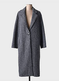 Manteau long coupe droite sans capuche gris SCARLET ROOS femme