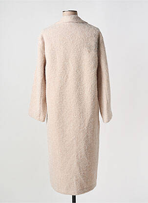 Manteau long coupe droite sans capuche beige SCARLET ROOS femme