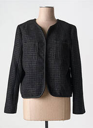 Veste chic col rond noir SENES femme