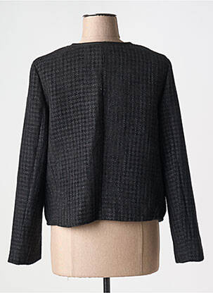 Veste chic col rond noir SENES femme