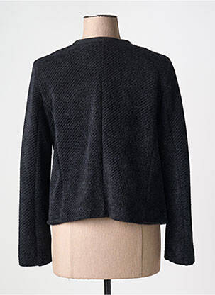 Veste casual col rond noir MADE IN ITALY femme