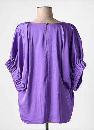 Top coupe fluide manches 3/4 violet LES ACOLYTES femme