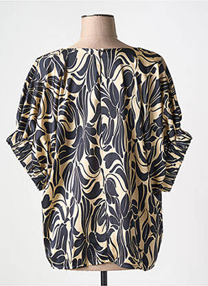 Blouse imprimé fantaisie manches courtes noir LES ACOLYTES femme