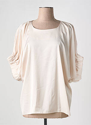 Top coupe fluide manches 3/4 beige LES ACOLYTES femme