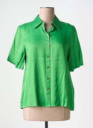 Chemisier manches courtes manches courtes vert ANGE femme
