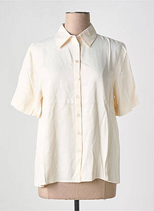 Chemisier manches courtes manches courtes beige ANGE femme
