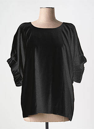 Top coupe fluide manches 3/4 noir LES ACOLYTES femme