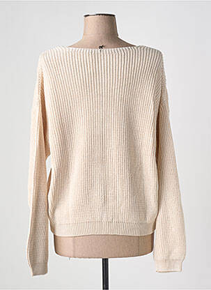 Gilet manches longues resserrée sur le bas beige ADN COLLECTION femme