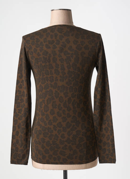 Top marron MAJESTIC FILATURES pour femme